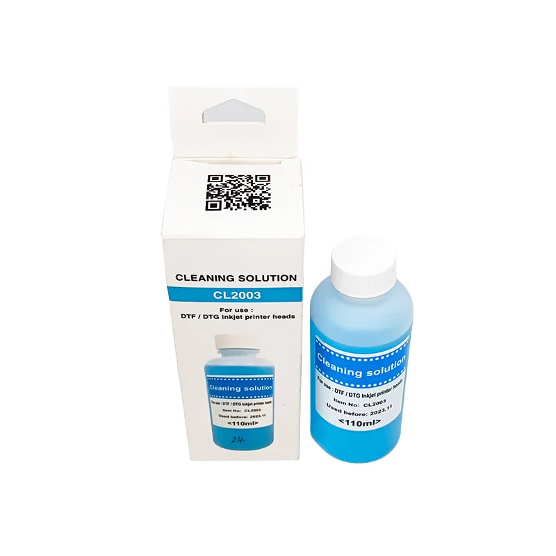 FCOLOR 110ML DTF Cleaning Solution Print Head Cleaning Liquid Capping Station Cleaning Fluid Direct to Transfer Film Ink