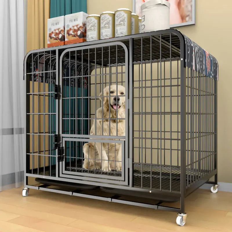 Hot Sale Classic Breeding Cage Pets Enhanced Single & Double Door Dog Pet Cage