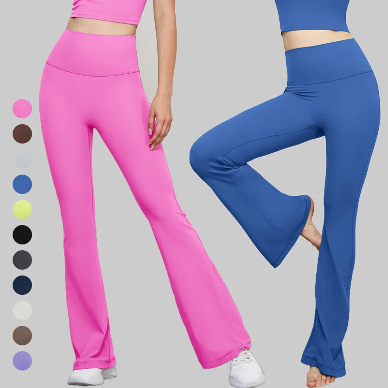 Customize Women's Bootcut Yoga Pants High Waisted Active Flare Leggings Gym Fitness Workout Wide Leg Lounge Jazz Dress Pants