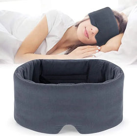 2025 Hot Seller Sleep Modal Cotton Eye Mask with Pouch Super Soft Night Blindfold for Sleeping Yoga Travel