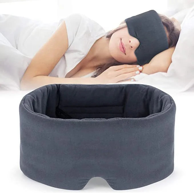 2025 Hot Seller Sleep Modal Cotton Eye Mask with Pouch Super Soft Night Blindfold for Sleeping Yoga Travel