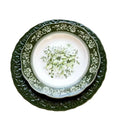 European Style Luxury Porcelain Serving Plates Set Green Ceramic Soup Plate for Restaurants Dinnerware Sets
