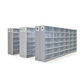 GDLT Metal Storage Shelves Library Steel Bookcase Display Shelf with Adjustable Shelves