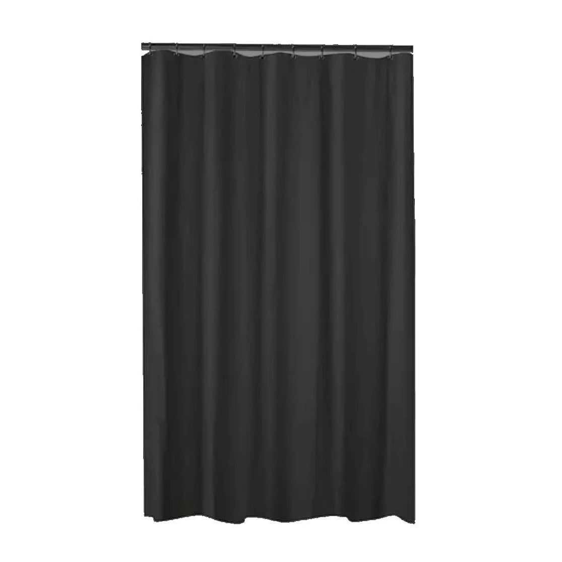 Factory Price Black Shower Curtain Liner 200x220cm Water Repellent Polyester Extra Long Fabric Shower Curtains Screen