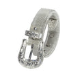 Factory Custom Western Buckle Fashion Retro Waist Chain Dress Grid Metal Belts for Women
