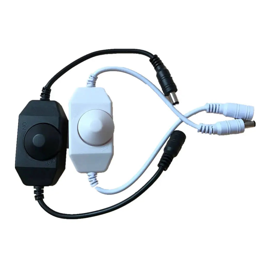 Knob Led Dimmer Brightness Adjustment Dc12-24V  Single Color Lighting Strip Cob Smd Strip Light Rotary Dimmer Controller