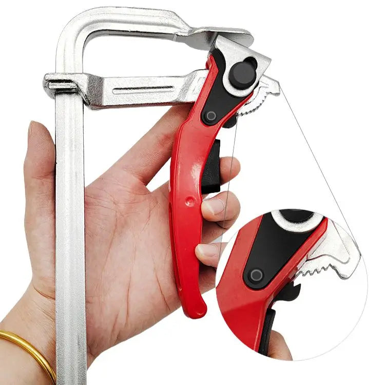 Source Factory Heavy Duty Steel Quick Release Woodworking F Clamp Assembly Clamping Tools with Customizable Sizes