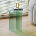 Modern Light Luxury Transparent Acrylic Gradient Dining Table with Customizable Size for Home Apartment Hotel Use