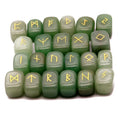 Hot-selling Natural Quartz Rune Letters Energy Polished Tumbled Stone Tarot Runes for Healing Meditation