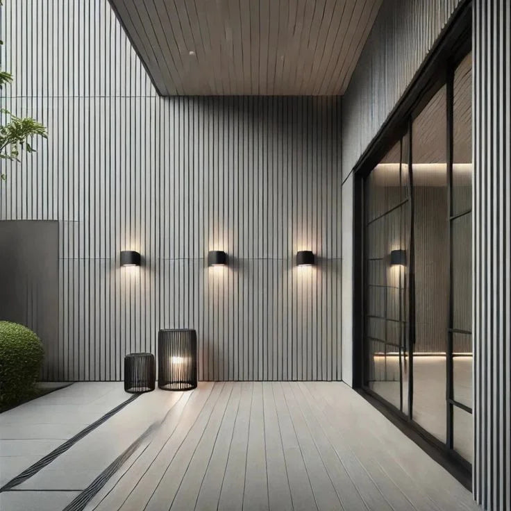 DEMAX Co-extrusion Modern Waterproof WPC Wall Cladding Panel with 3D Surface for Exterior Hotel & Household Use