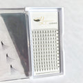 0.03mm 12D 14D 16D 20D Korean PBT Fiber Pointy Base Premade Fans Russian Mega Volume Fan  Eyelashes