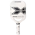 Squared-off Head Thick 16mm Core Textured Carbon Fiber Face a Two-hand Friendly 5.5" Long Handle Pickleball Paddle