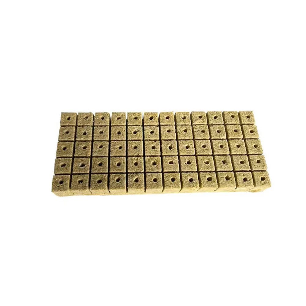 Hydroponic Rock Wool Cubes Clone 98 Cubes/sheet 36x36x40mm Seed Starting Medium Rock Wool Cubes for Plant Propagation