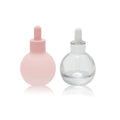 30ml pink Ball Shape Glass Essential Oil Dropper Bottle 1OZ Liquid Foundation Lotion Bottle Dispense Essence Bottle