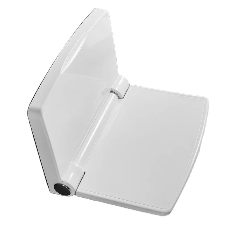 Folding Wall-Mounted Shower Seat & Chair for Seniors Disabled Pregnant Modern Design PP Material