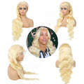Body Wave 13x4 HD Lace Frontal Wig Human Hair Wigs Glueless for Black Women 38 40 Inch 613 Honey Blonde Brazilian Hair Wigs