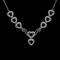 Sterling Silver 5*6mm Semi Mount Necklace Empty Support Blank Claw Setting S925 Base Holder Without Center Stone for DIY Inlay