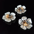 Wholesale Alloy Diamond Accessories Flower DIY Handmade Pearl Hair Accessories