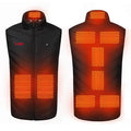 USB 5V Battery Powered 100% Polyester Winter Windproof Zipper Smart Casual Sleeveless Padding Waistcoat Electronic Heated Vest