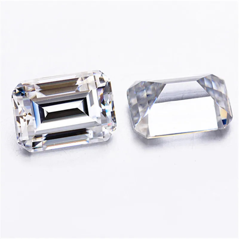 Wholesale Emerald Cutting  Moissanite Fancy Shape  1CT 2CT 3CT 4CT 5CT  D/VVS Loose Moissanite OCT Diamond for Jewelry