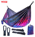Woqi  Full  Color  Printed  Outdoor  Camping Swing Hammock with Carry Bag Lightweight 210T nylonPortable