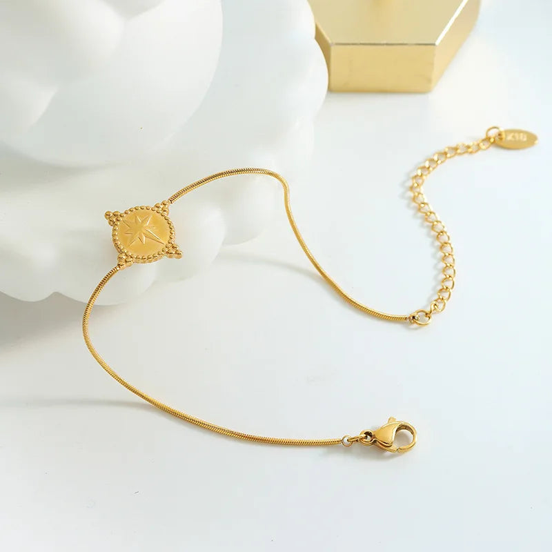 Unique gold 18k greek mythology snake chain charms bangles jewelry women stainless steel bracelet pulsera de acero inoxidable