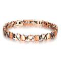 New Fashion Couple Heart Jewelry Therapy Bracelet Stainless Steel Bio Magnetic  Energy Bracelet Unique Gift for Men