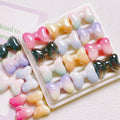 25mm Acrylic Colorful Bow Charm Rainbow Bow Beads for Jewelry Making Handmade DIY Bracelet