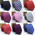 Classic 8cm Classic Tie for Mens Solid Stripe Printing Necktie Men Formal Business Wedding Dress Accessory Gift Ties