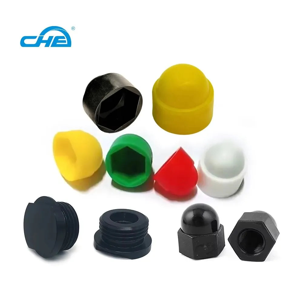 Cap Nuts M6 M8 Black Stainless Steel Brass Plastic Round Dome Bolt Nut Protection Caps Cover Decorative Hex Hexagon Nut Cap