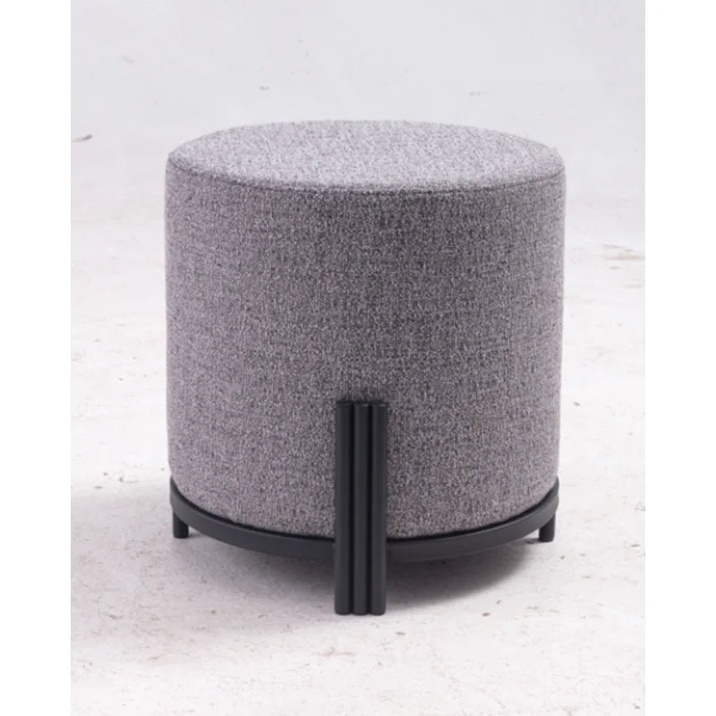 Wholesale Living Room Cheap Price Simple Design Comfortable Fabric Ottoman Pouf