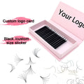 Premium Eyelash Extensions Matte Black Eyelash Extension Russian Volume Cashmere Lash Tray Custom Lash Supplies
