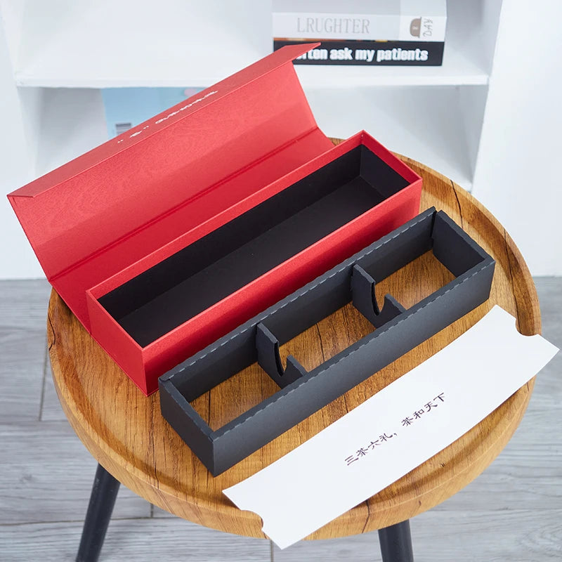 Chinese New Year Products Custom Logo Exquisite Foldable Tea Bags Gift Packaging Paper Box