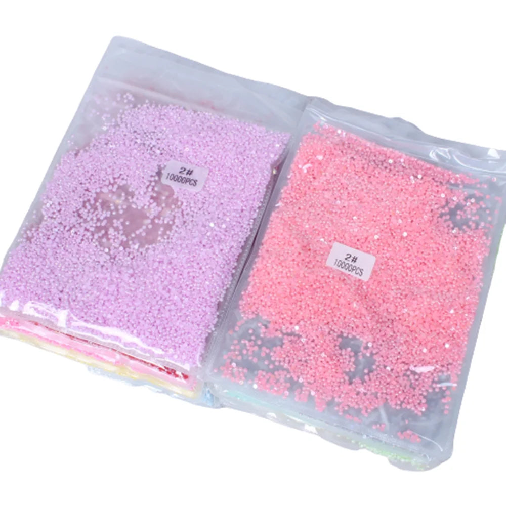 New Style 10000pcs 2mm AB Colors Glue on Resin Half Round Rhinestones for Clothes Dresses DIY Crafts Scrapbook Decoration