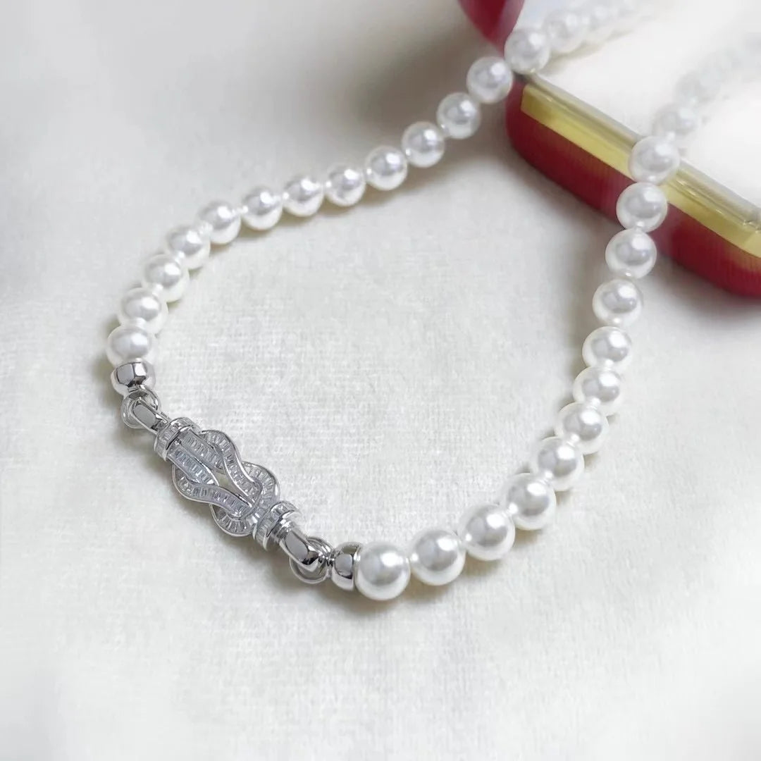 C166 925 Sterling Silver 18K Gold Plated Pearl Clasp for Jewelry Wholesale Metal Cord Ends Clasp Necklace or Bracelet Clasp