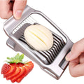 Factory Wholesale Heavy Duty Aluminium Egg Cutter Stainless Steel Wire Egg Slicer Eco-Friendly Dishwasher Safe