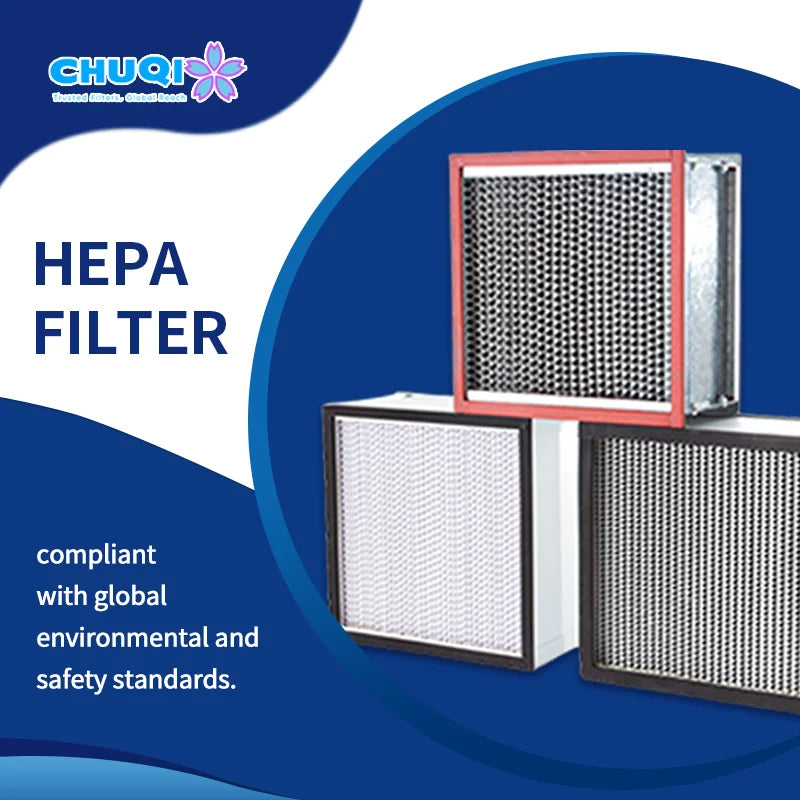 Aluminum Fram Customized Size Laboratory HEPA Filter Mushrooms H13 H14 24x48 Media Air Purifier Box for Mushroom Grow
