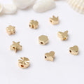 Wholesale Jewelry Making Decorative Custom logo Necklace Crown Butterfly Heart Metal Brass Beads for Bracelets