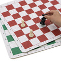 RTS Lightweight Foldable PU Leather Travel Chessboard for Kids Adults Roll-up Tournament Chess Mat for Home On-the-Go Games