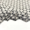 Factory Customization Water-soluble 100% Polyester Voile Gauze Flower Lace Black Sheer Georgette Tulle Embroidery Fabric