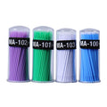 Factory Private Logo Bendable Tips Lint-free Eyelash Extension Cotton Micro Brush Disposable Micro Applicator Brushes