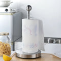 Ready-Made Punch-Free Metal Standing Type Non-Folding Paper Towel Holder Suction Bottom Portable Kitchen Storage Rack