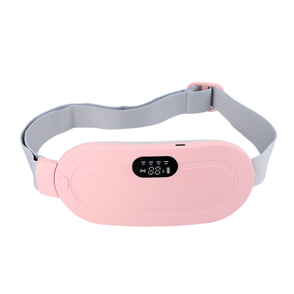 Cordless Relief Period Cramps Pain Warm Palace Belt Abdominal Massager Menstrual Heated Pad