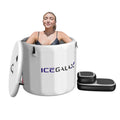 ICEGALAX Athletes Sports Recovery Outdoor Use  Folding Inflatable Ice Bathtub Adults Cold Plunge Tub With Lid