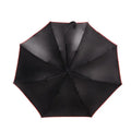 Chinese Wind-Proof Automatic Open Straight Umbrella J-Shape Wooden Handle Water Spray Features Strong Metal Frame Plastic Manual