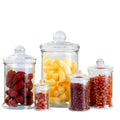 160ml 350ml 400ml 750ml Kitchen Use Round Empty Glass Storage Jar with Glass Lid for Tea MegaBDM