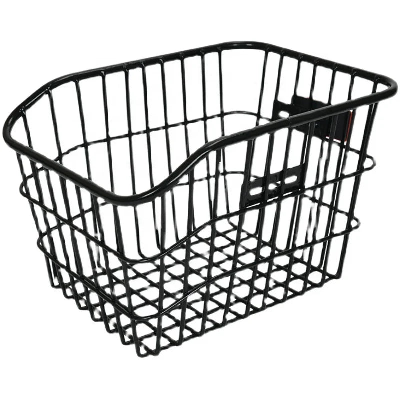 Hot Selling Lanfeng B-05 Steel Bicycle Basket Front/Rear Vintage Metal Back Basket Customized Color Strong Durable Cheap Price