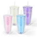 Wholesale Plastic 24oz Double Wall Acrylic Tumbler with Straw and Lid