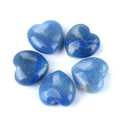 Wholesale Natural Beautiful Blue Aventurine Healing Stone Reiki Heart-Shape Collectibles for Gifts