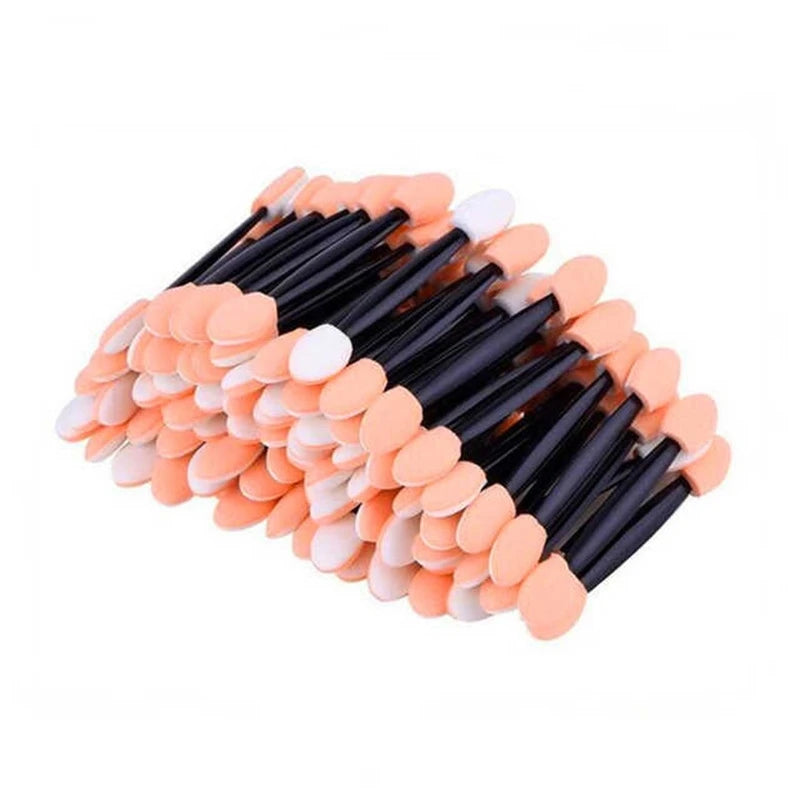 Reusable Dual Sided Eye Shadow Brush Mini Makeup Sponge Stick Portable Cosmetic Eyeshadow Wands Applicator Handle for Concealer